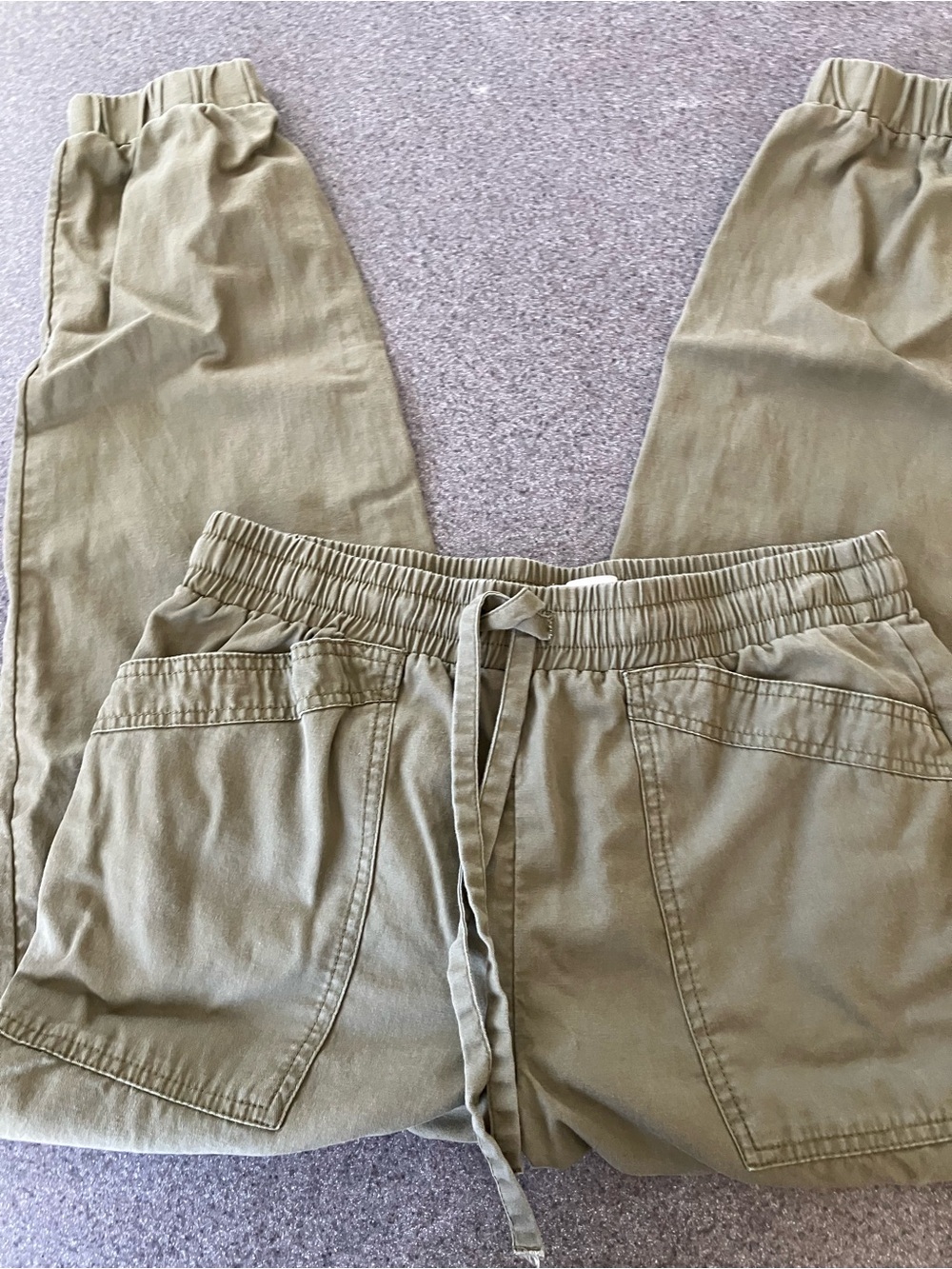 LOFT Outlet Olive Green Jogger Pants